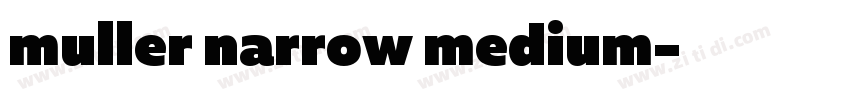 muller narrow medium字体转换